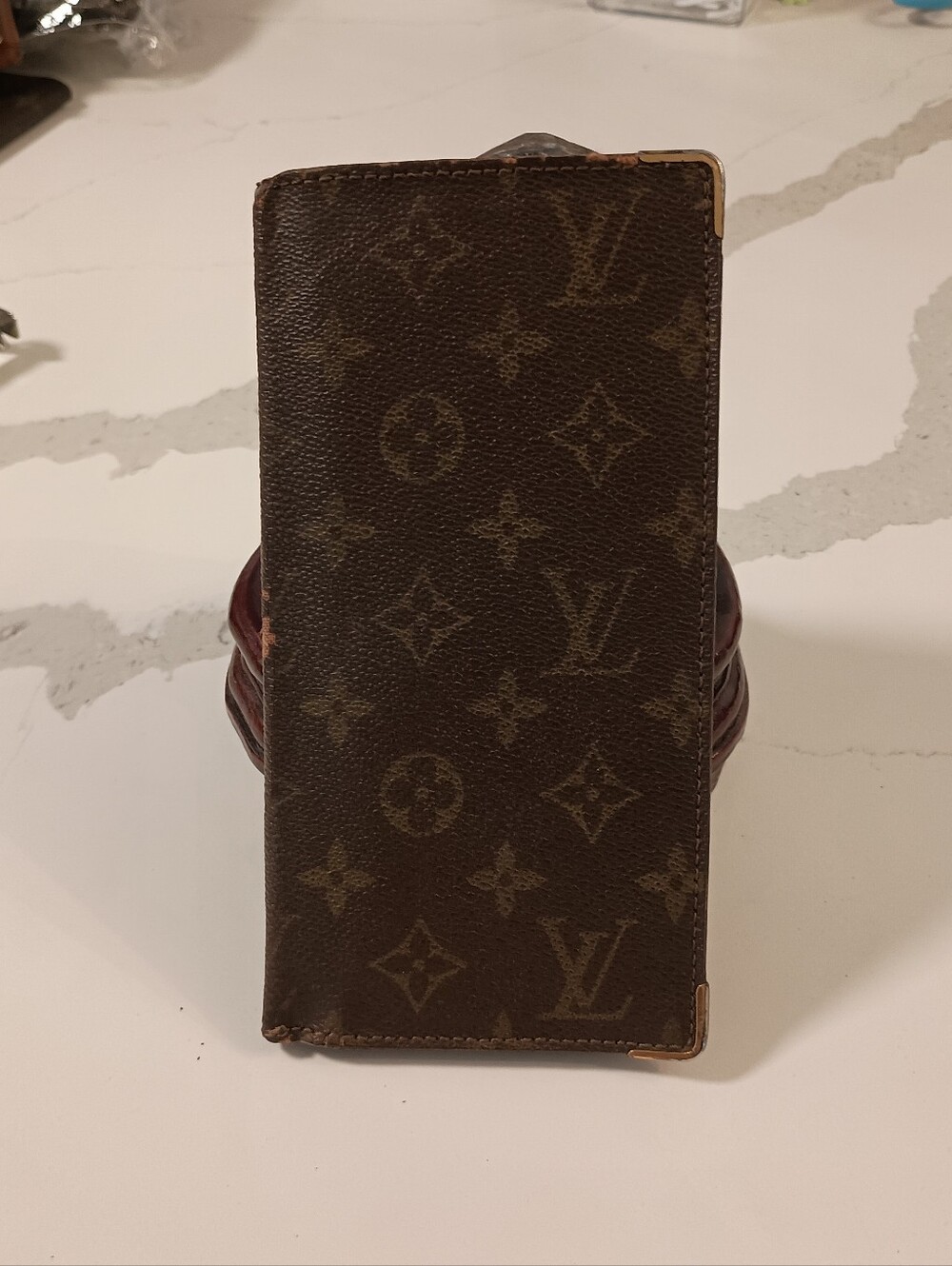 Authentic Louis Vuitton VMonogram Canvas 6 Card Long Slit Wallet/ Checkbook